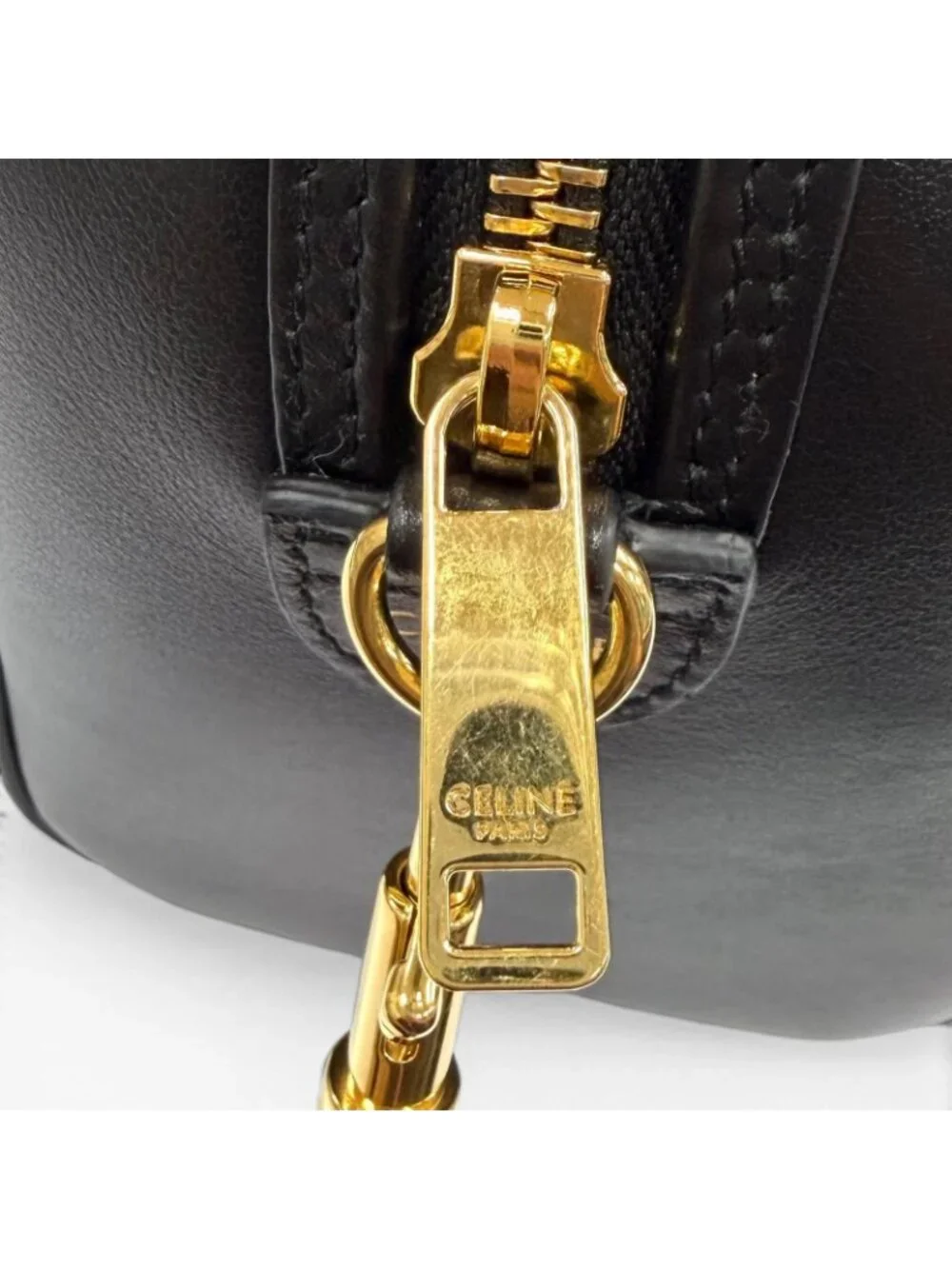 Celine Smooth Calfskin Cuir Triomphe Small Boston 2-Way Shoulder